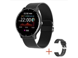 Relógio inteligente Bluetooth BW0223 com monitoramento de frequência cardíaca, oxigênio no sangue e pressão arterial, bicicleta elétrica preta Ly