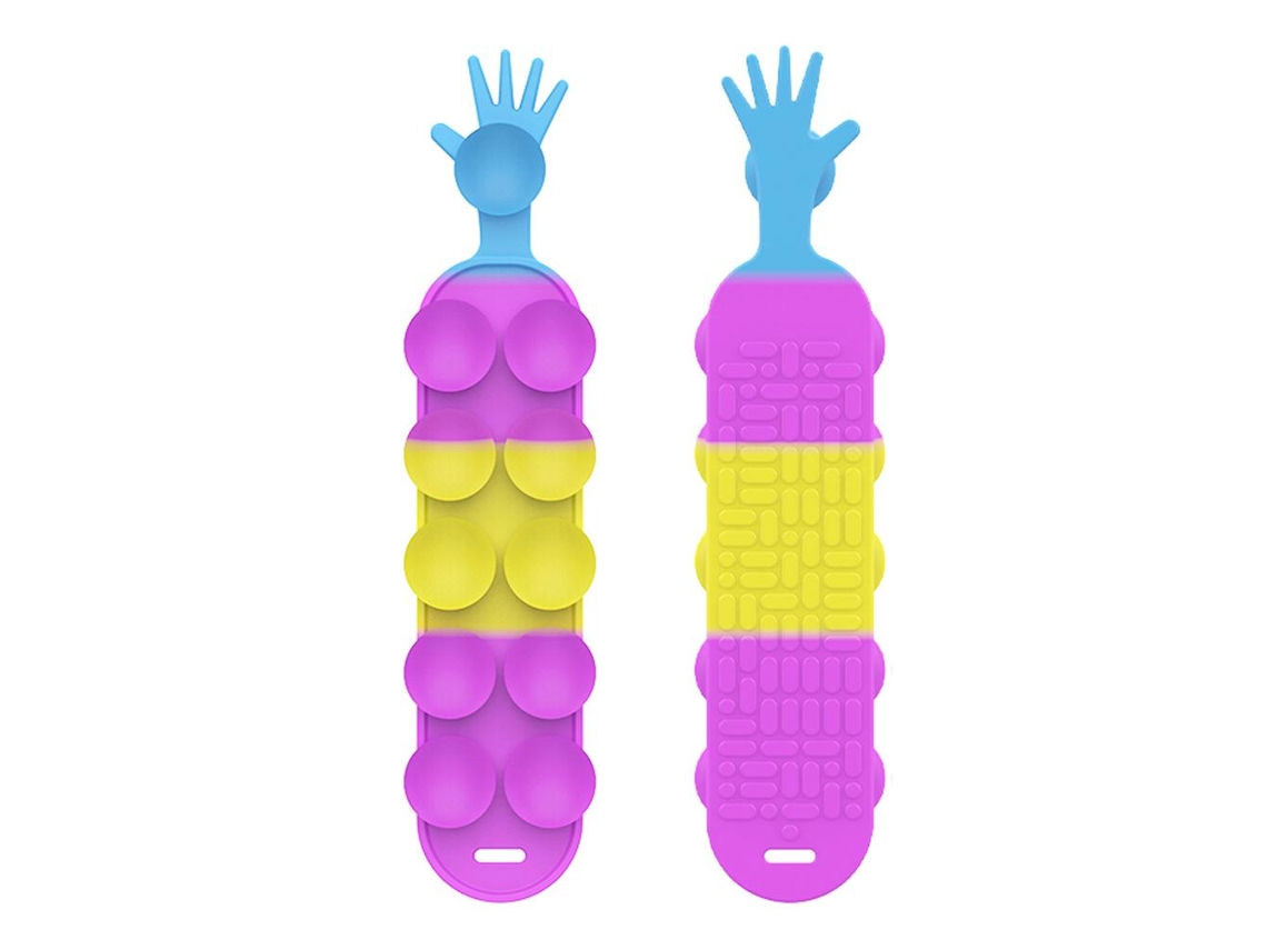 Brinquedo de silicone ATS com ventosas para alívio do estresse infantil, macio e sensorial.