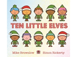 Livro Ten Little Elves de Mike Brownlow (Inglês)