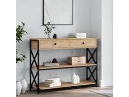 Vidaxl Mesa Consola 100x28x75 Cm Derivados De Madeira Carvalho Sonoma