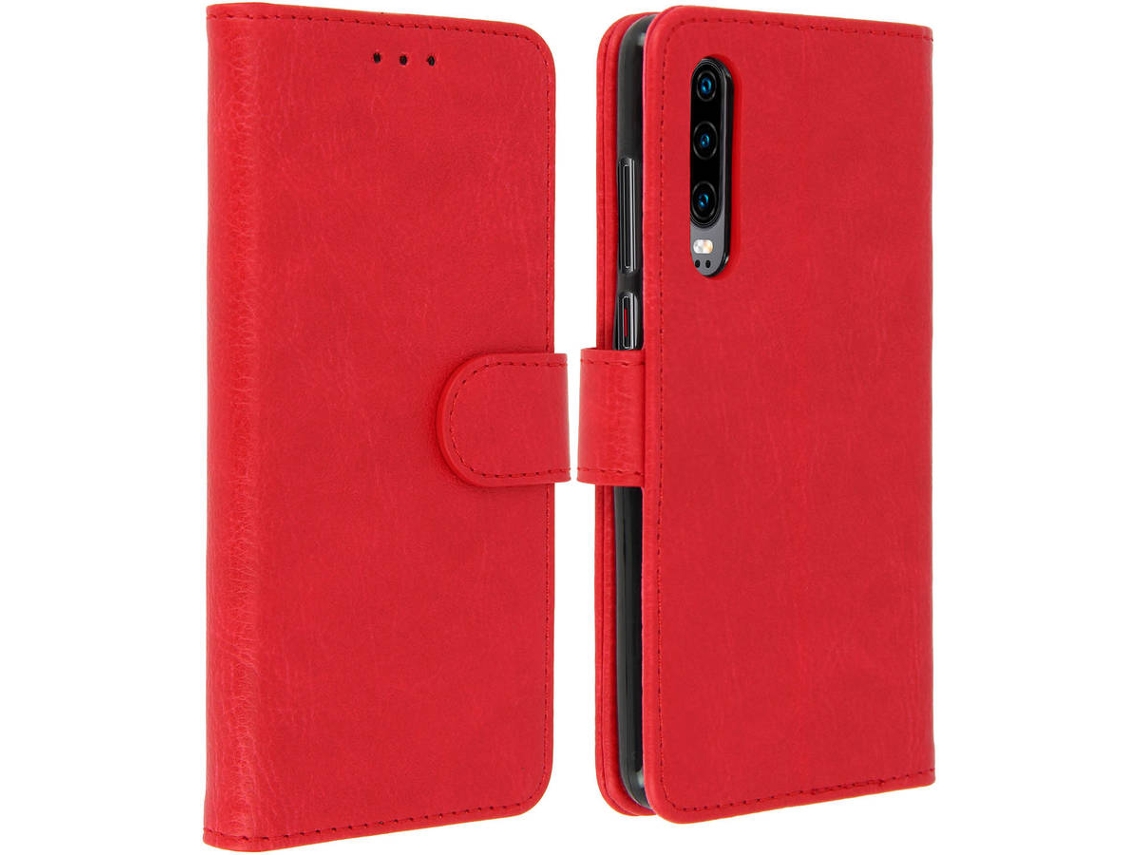 Capa Huawei P30 AVIZAR Book Vermelho