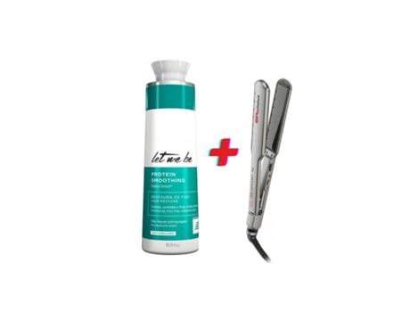Kit Alisamento Orgânico 1L Passo Único Prancha Babyliss Pro Dry LET ME BE