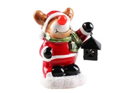 Laxiscreed Decoração Natal Santa E Boneco De Neve Com Luzes E Função Luz Noturna