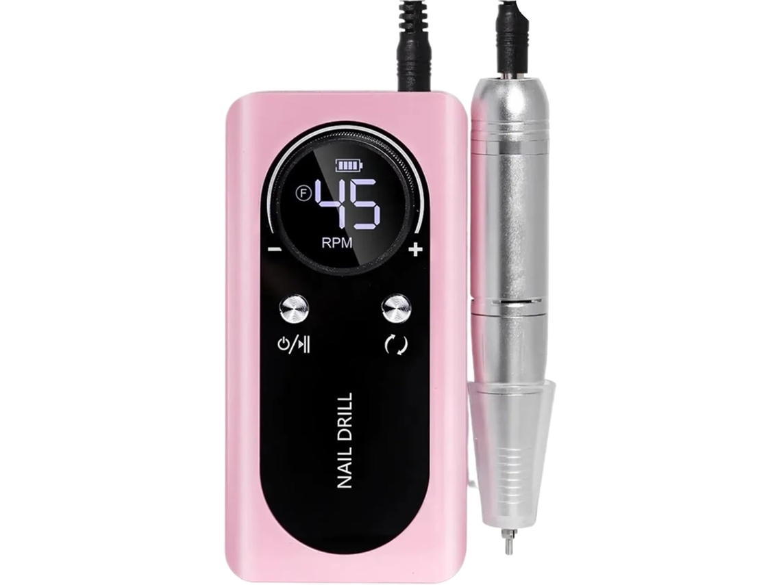 Lixadeira elétrica portátil SFUSHOS, 45000 Rpm, silenciosa, para salão