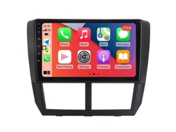 Auto Rádio Carro Bluetooth Autoradio 8GB RAM 128G ROM CarPlay Navegação GPS Ecrã Táctil RoverOne para Subaru Forester 3 SH 2007-2013 Impreza GH GE 2011 