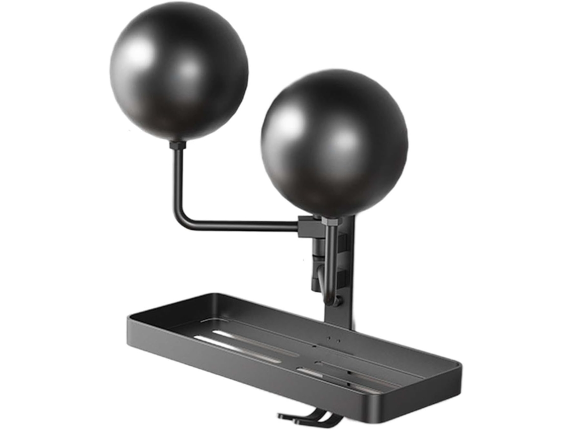 Suporte De Parede Para Capacete, Metálico, Multifuncional, Para Guardar Jaquetas E Chapéus, Com Duas Bolas
