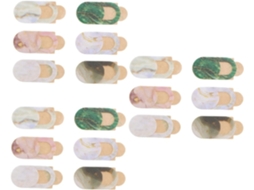 Conjunto de 18 Peças de Capas Deslizantes para Webcam com Estampa de Mármore. SFUSHOS