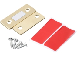 Fecho Magnético Invisível Para Armário, Trava De Metal Ultrafina Para Portas Guarda Roupas, Gavetas E Cômodas, Suporte