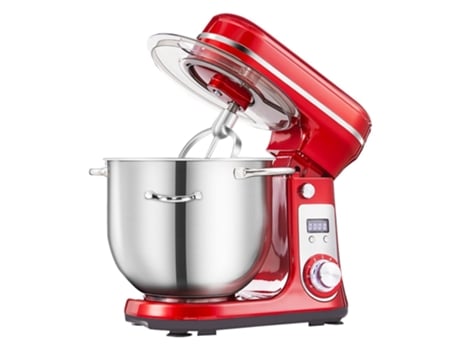 Batedeira para Comida de Cozinha BIOLOMIX Bm601 1200W Batedor de Ovo Cremoso Amassador de Massa de Bolo 6L Vermelho