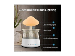 Umidificador com Capacidade de 300ml, Luz Noturna e Aromaterapia para Auxiliar no Sono. TAISHENGDA