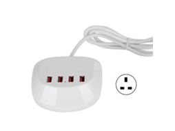 Carregador De Viagem (carregamento Usb De 4 Portas, Reconhecimento Inteligente De Portas)