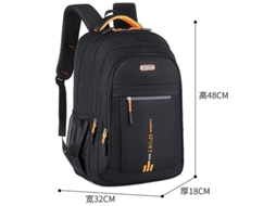 Mochila Masculina De Grande Capacidade Para Computador, Para Viagem Turística, Laranja Brilvibera