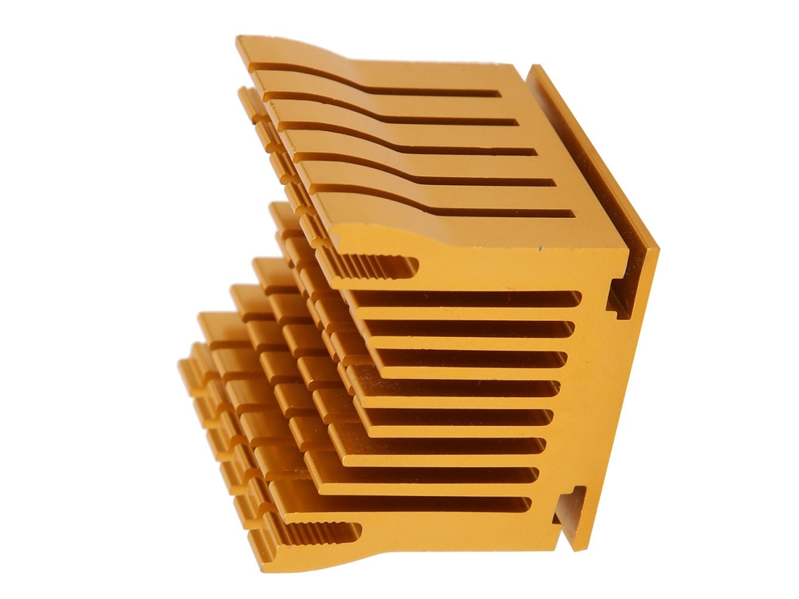 Laxiscreed Dissipador De Calor Em Alumínio Dourado Compatível Com Raspberry Pi 1/2/3 Para Componentes Eletrônicos De Alta Potência