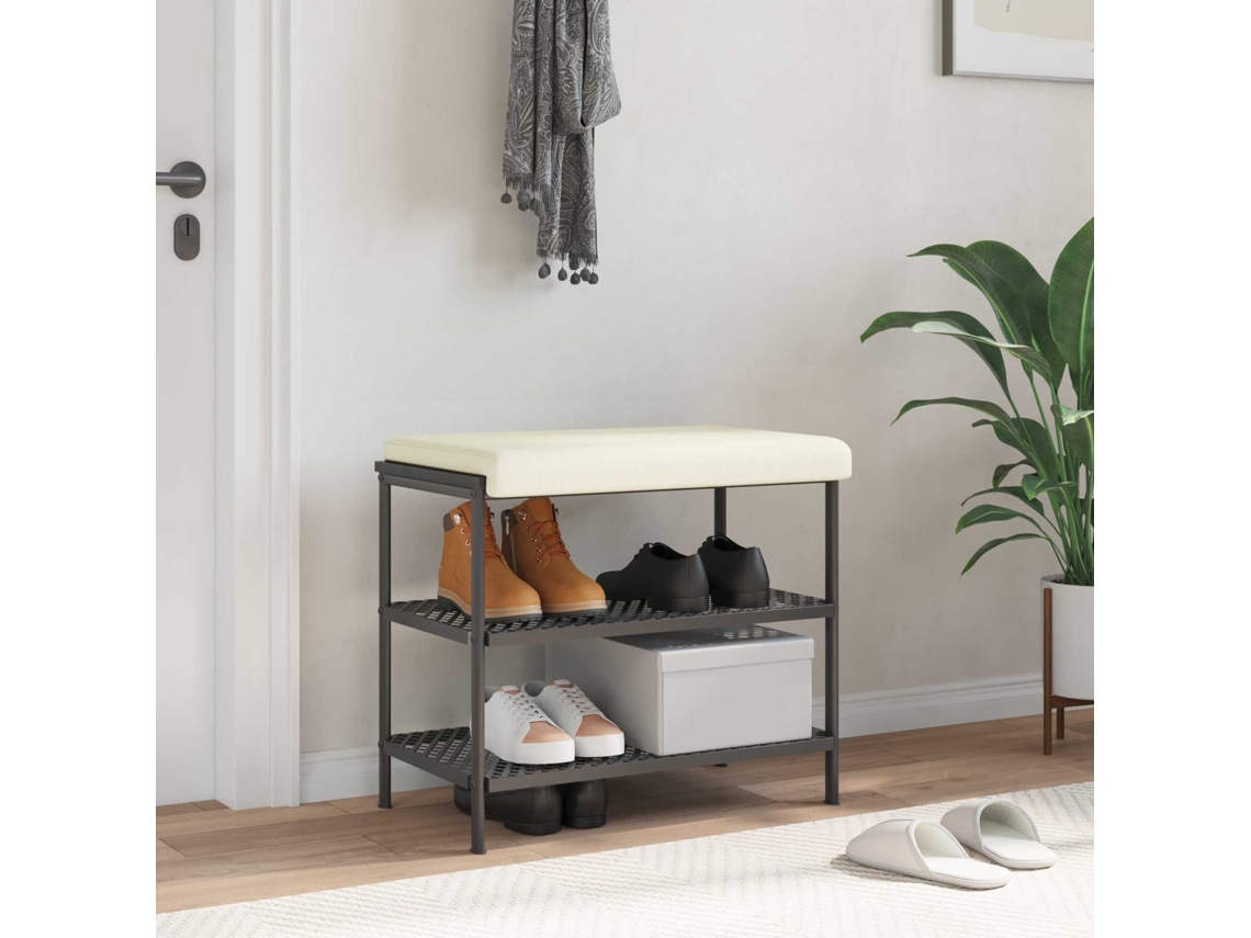 Vidaxl Almofada De Banco Cordão Creme Profundidade 35 Cm