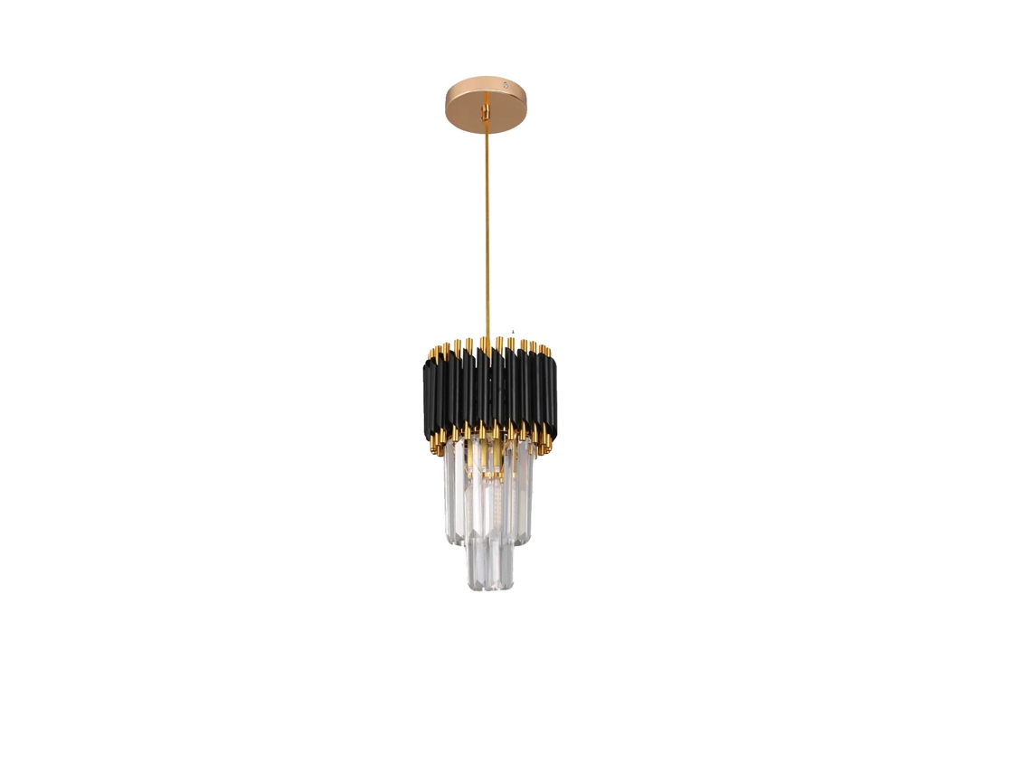 Candelabro, Luminã¡ria Pendente, Design Moderno, Tecnologia Led, 20cm Preto, Branco Frio Oem