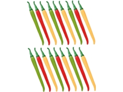 Doitool 18 Canetas Em Gel Formato De Pimenta, Feitas Plástico E Aço