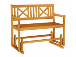 Conjunto 1 Móveis De Jardim Vidaxl Castanho Madeira De Acácia Maciça (110 X 59 X 97 Cm)