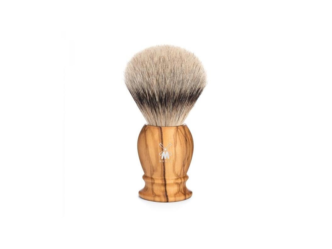 Pincel de Barbear em Prata Pura MÜHLE Classic