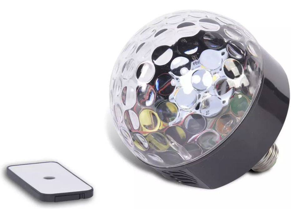 Party Fun Lights LED Bluetooth para discoteca com coluna e controlo remoto
