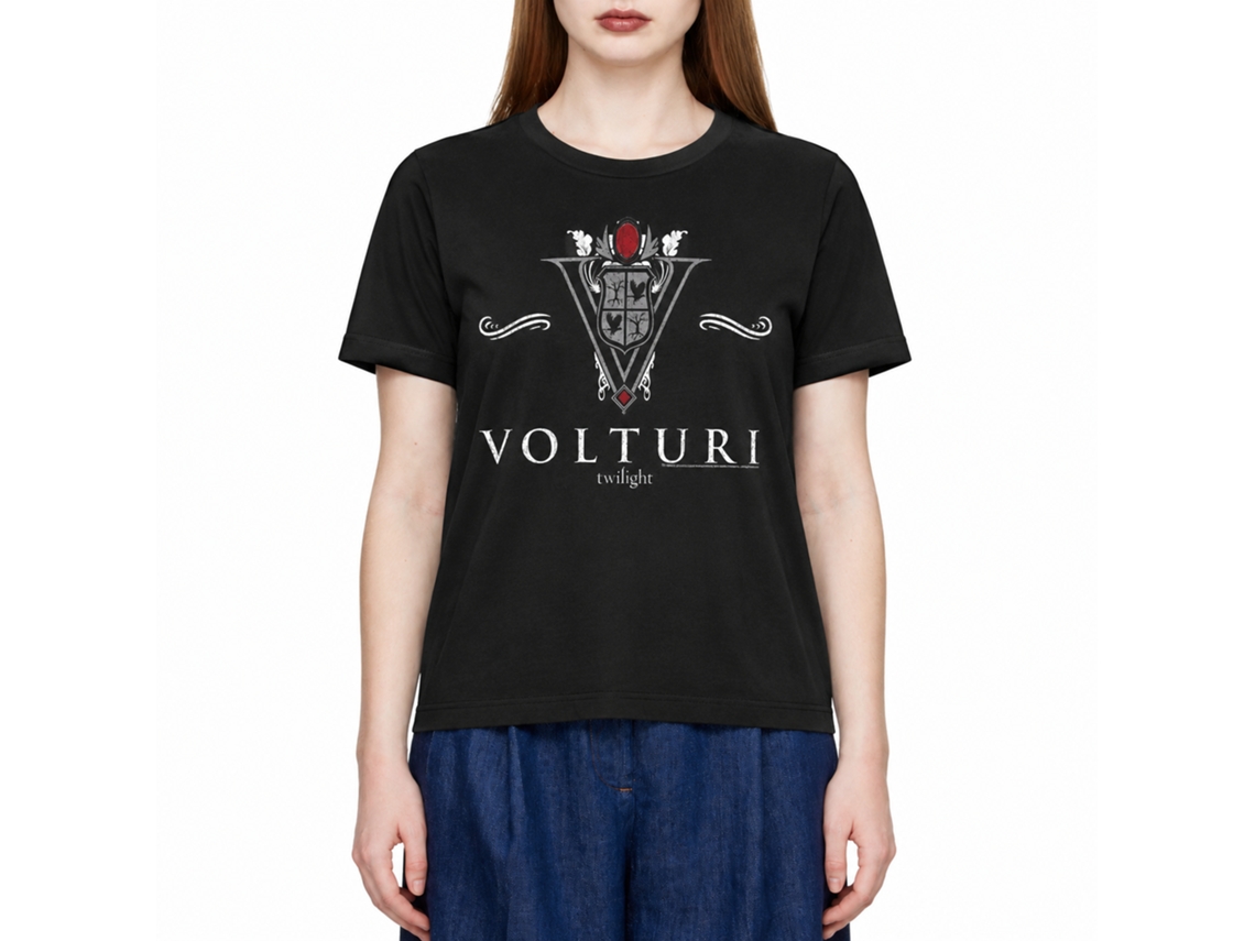 Rockinstone Twilight Movie Volturi Collegiate Black Adult T-shirt Size:l