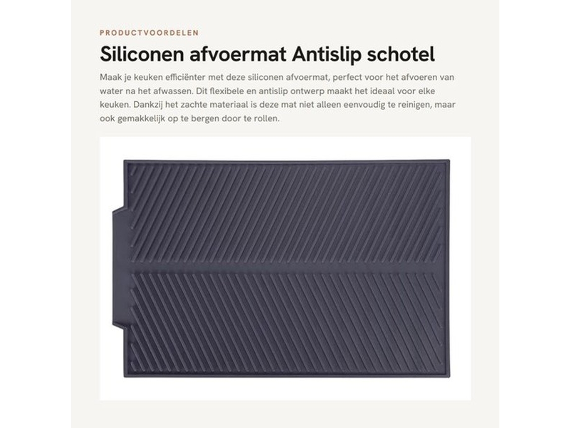 Escolha Segura - Pano De Limpeza Antideslizante - Pano De Silicone - Flexível Armazenamento - Resistente Ao Aquecimento - Economiza Espaço - 44 X 33 C