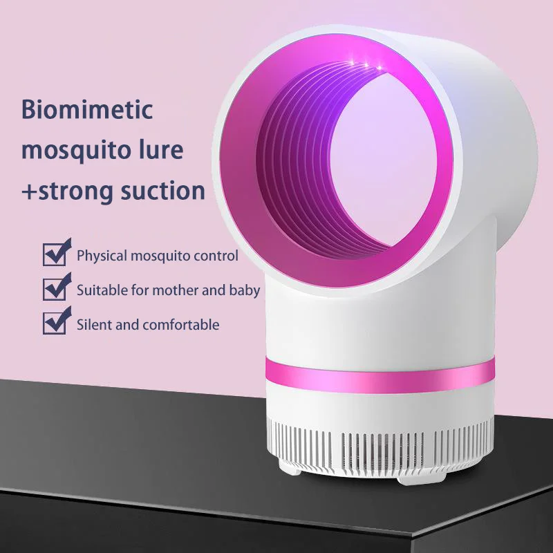 (branco) Novo Tipo De Lâmpada Portátil De Atração Física De Mosquitos, Para Uso Interno, Com Cabo Usb.