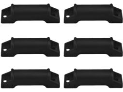 Nuobesty Conjunto De 6 Peças Deslizadores Apoio Pés Cadeiras Escritório E Gamer, Com Bordas Lisas Em Plástico