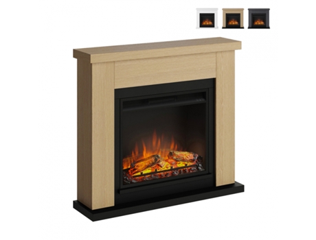 Lareira elétrica Powerflame 1500W com moldura Frode Tagu