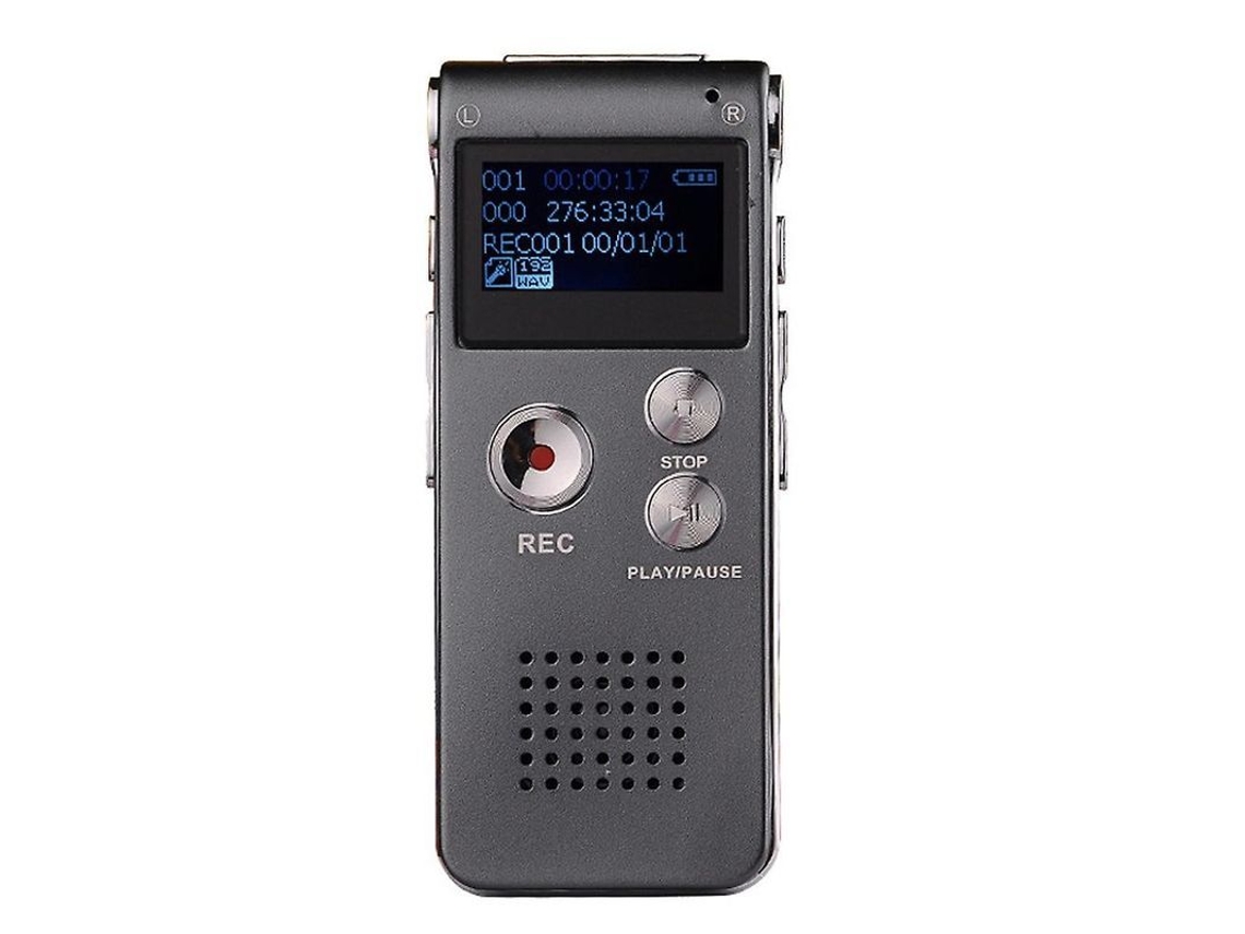 Yuru gravador de Voz Digital Ativado por Voz 2025 8gb para Aulas Reuniões Entrevistas Gravador de Áudio com Reprodução Mp3