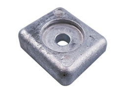 Ânodo de Alumínio Rec41106-Zw9-000Al Prateado 60 X 100 Mmrecmar