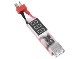 Carregador De Bateria Li-po Rc Laxiscreed 2s-6s Com Visor Digital E Conector T