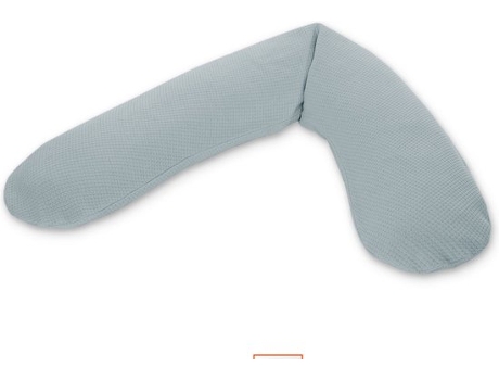 Almofada de Amamentação THERALINE Original com Capa de Algodão Em Malha Fina - Azul Enevoado