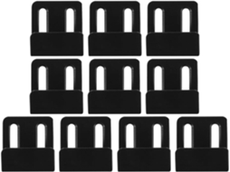 Aboofan 10-ganchos De Parede Azulejos Em Aço Inoxidável Preto, Fácil Instalação E Design Moderno Suporte