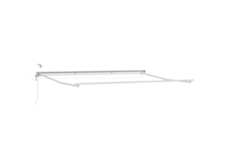 Conjunto 1 Toldo Retrátil Vidaxl Branco Alumínio (4,5 × 3 M)