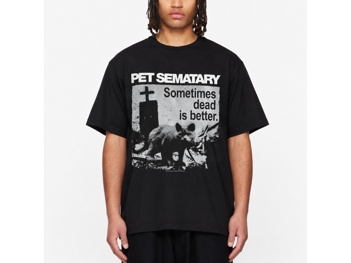 Rockinstone Pet Sematary Movie Dead Is Better Black Adult T-shirt Size:xxxl