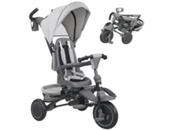 Triciclo Evolutivo Giratório 111,5x52x98cm 360° Cor Cinza De Qualidade Superior Durável E Resistente Design Moderno E Funcional Fácil De Instalar