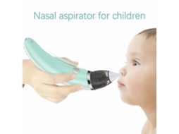 Aspirador Elétrico Para Bebê, Limpeza Nasal, Azul.