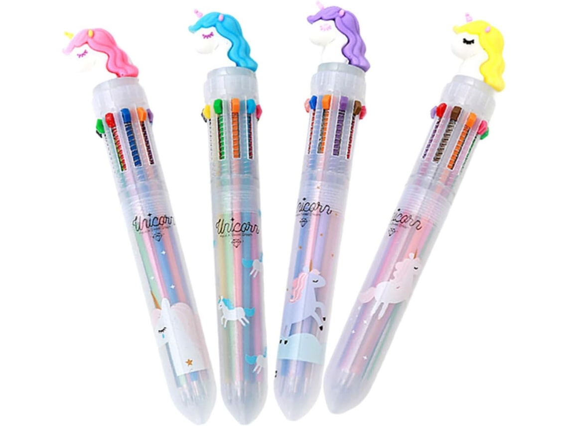 Conjunto Exceart De 4 Canetas De Ponta Fina Multicoloridas Com