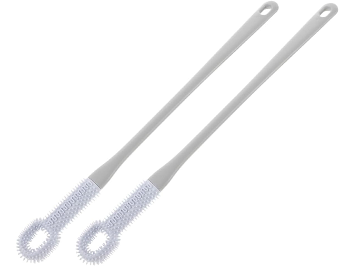 Conjunto De 2 Escovas Macias Para Os Pés Com Cabo Longo Limpeza Multifuncional Dos Dedos, Adequadas Para Dedos Estreitos