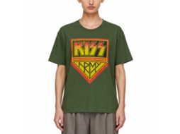 Kiss Kiss Army T-shirt Army Green Unisex Adults Size:l