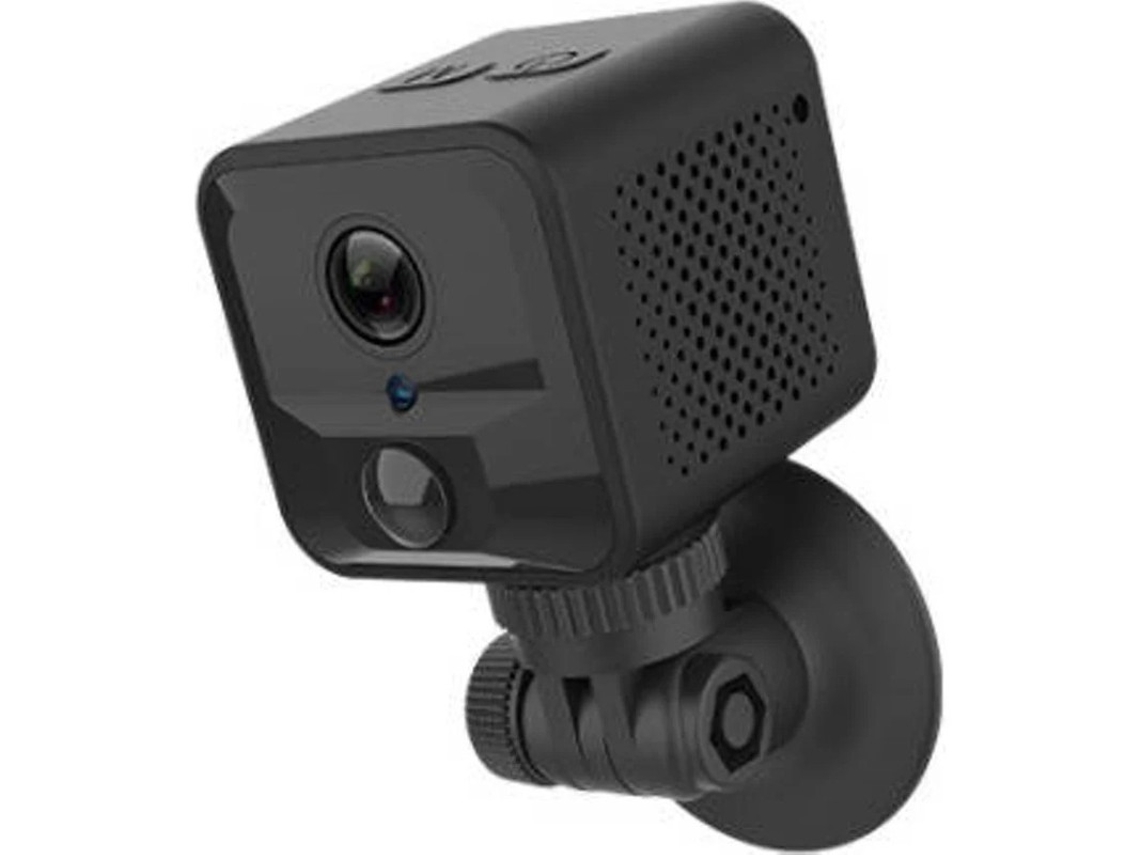 Minicâmera espiã oculta sem fio com lente de vidro HD 1080P. Ideal para casa, carro, escritório, uso interno e externo. Bestvite (preto)