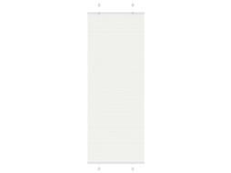 Vidaxl Branco Plissada Cega 80x200 Cm Largura Tecido 79,4 Cm Poliéster