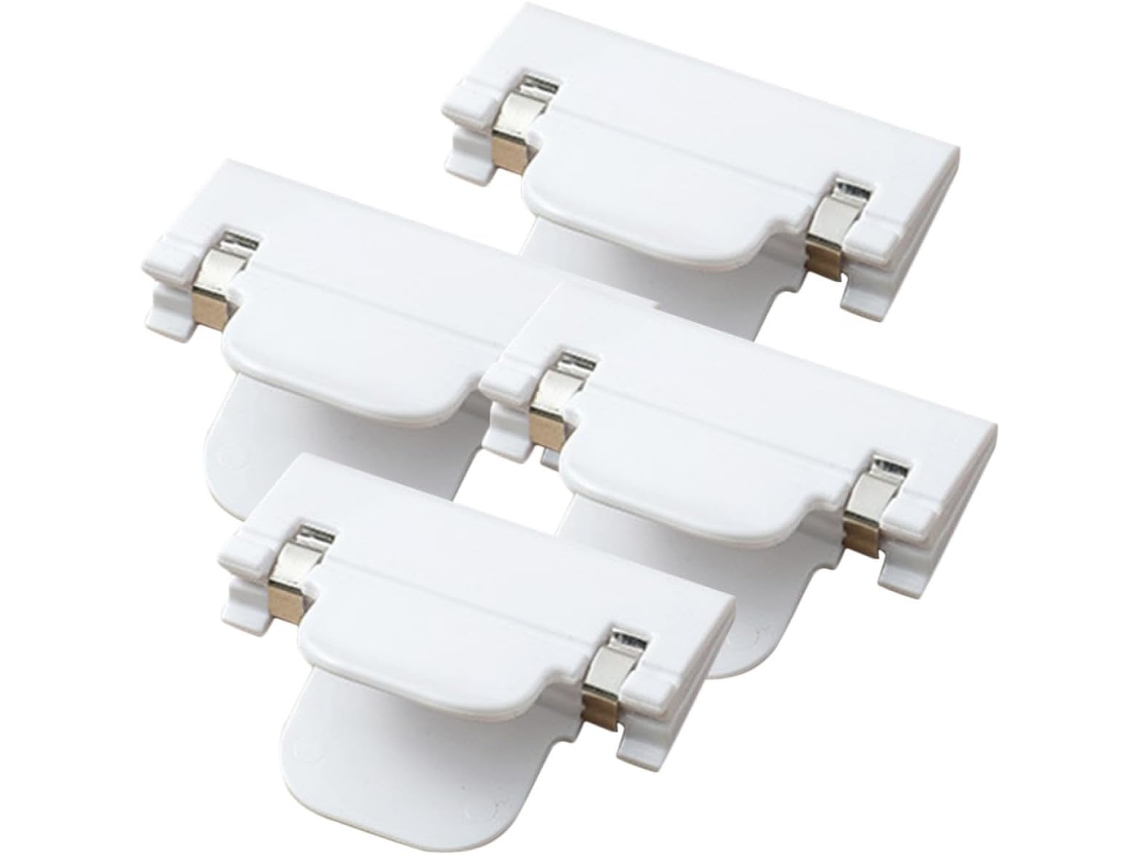 Conjunto De 4 Prendedores Antiderrapantes Para Lençóis E Edredons, Em Ps Branco, Seguros E Que Não Deixam Marcas