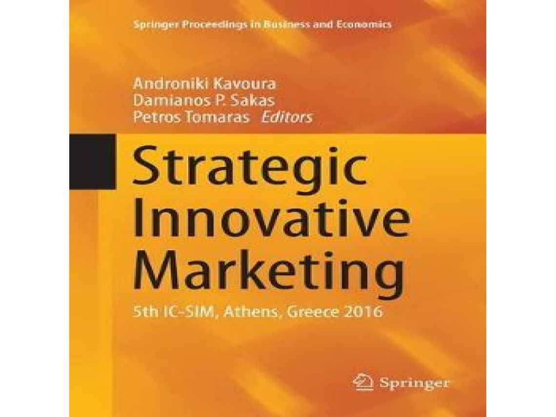 Livro Strategic Innovative Marketing 5th IC-SIM Athens Greece 2016 de Springer Nature BV (Inglês)
