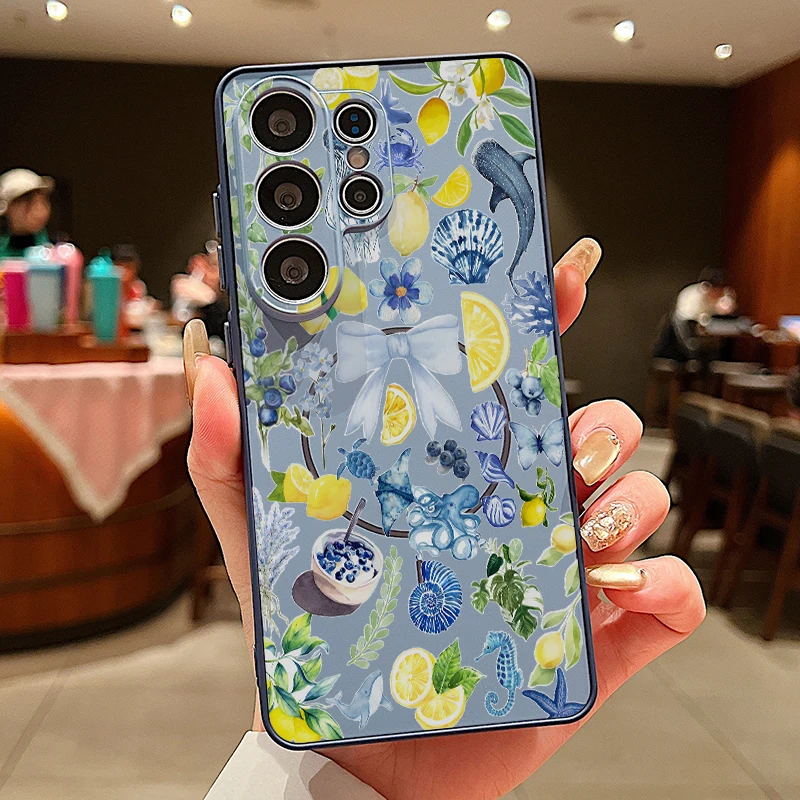 Capa Magnética Azul Para Celular Samsung Galaxy A57
