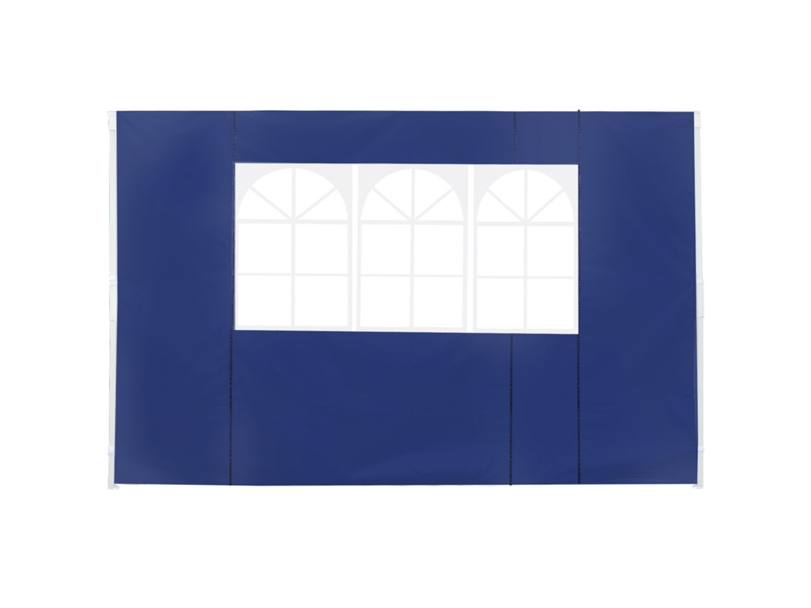 2 Paredes Laterais Para Tenda De Tecido Oxford Com 2 Janelas 3x2 M Azul