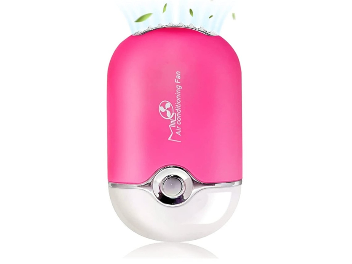 Mini Ventilador, Mini Ventilador Portátil Recarregável Usb Ventilador De Refrigeração Sem Lâminas Portátil Secador De Cílios Yizhood (vermelho)