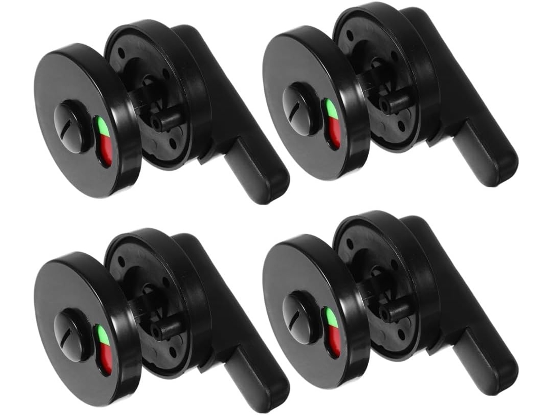 Conjunto De 4-fechaduras Indicadoras Para Portas Divisórias, Acessório Para Banheiro Público