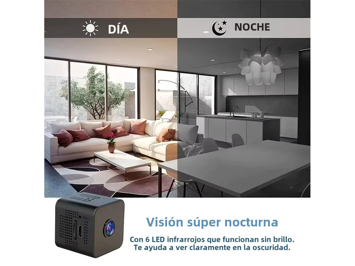 Mini Câmera Wi fi 1080p com Visão Noturna MDUG (somente a Câmera)