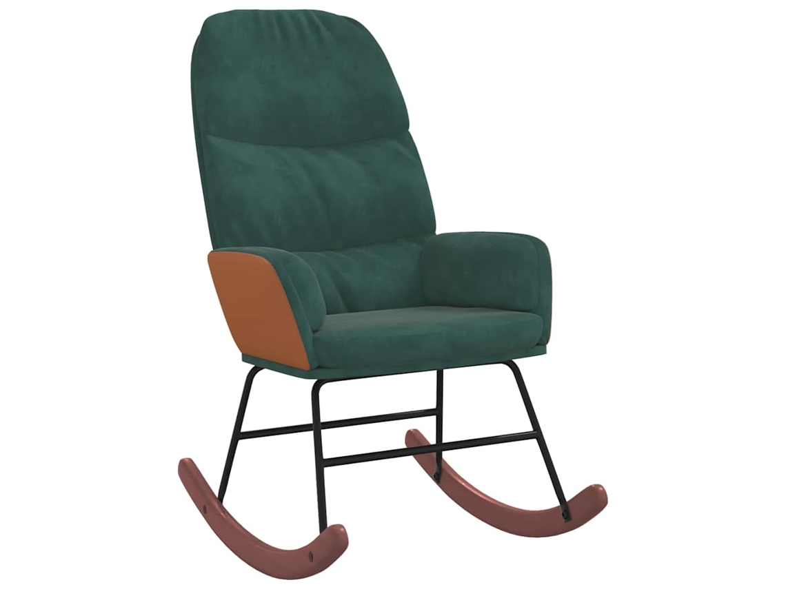 Rocking Chair, Rocking Chairs Vidaxl Verde Veludo